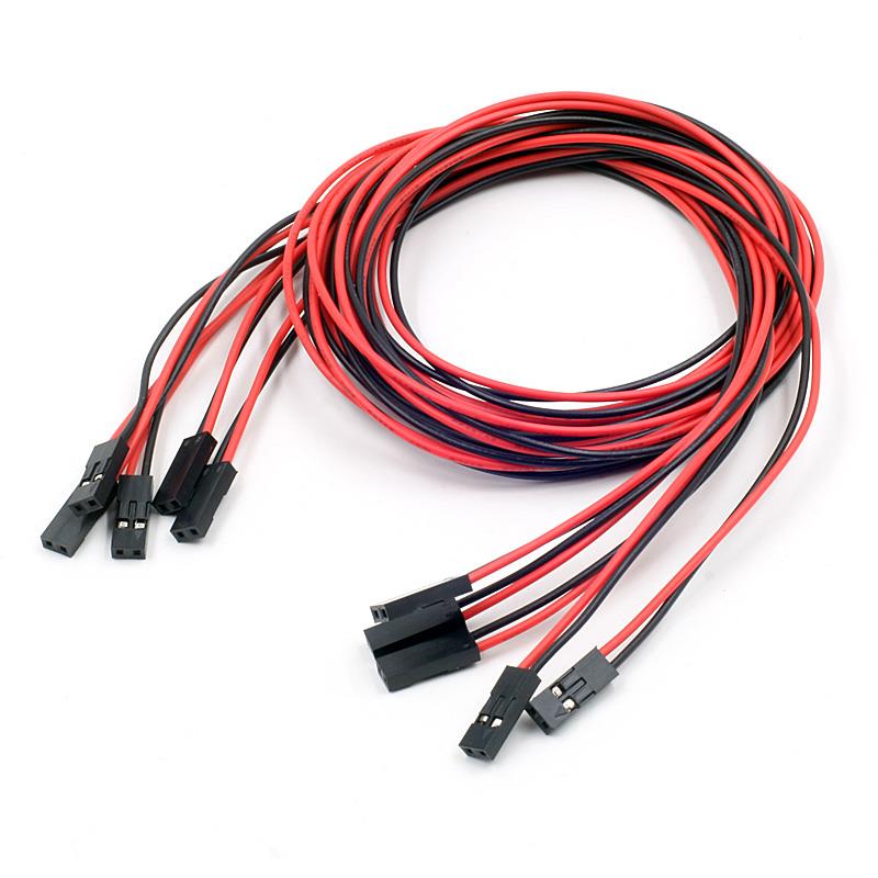 70cm 2pin Female to Female 2.54mm Pitch Jumper Cable[5pcs Pack]