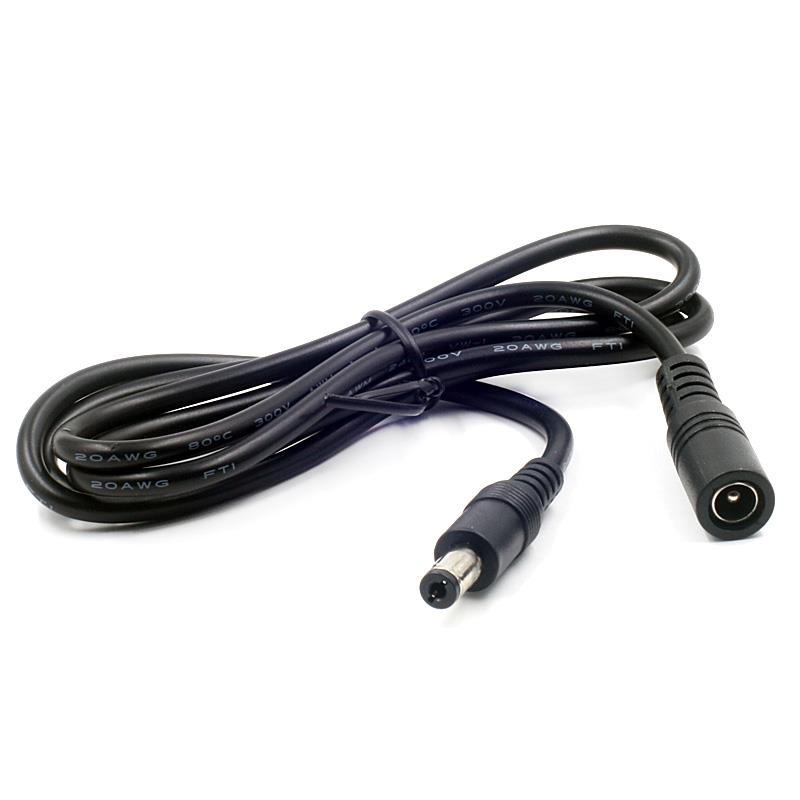 5.5X2.1mm DC Jack and Socket Power Extention Cable